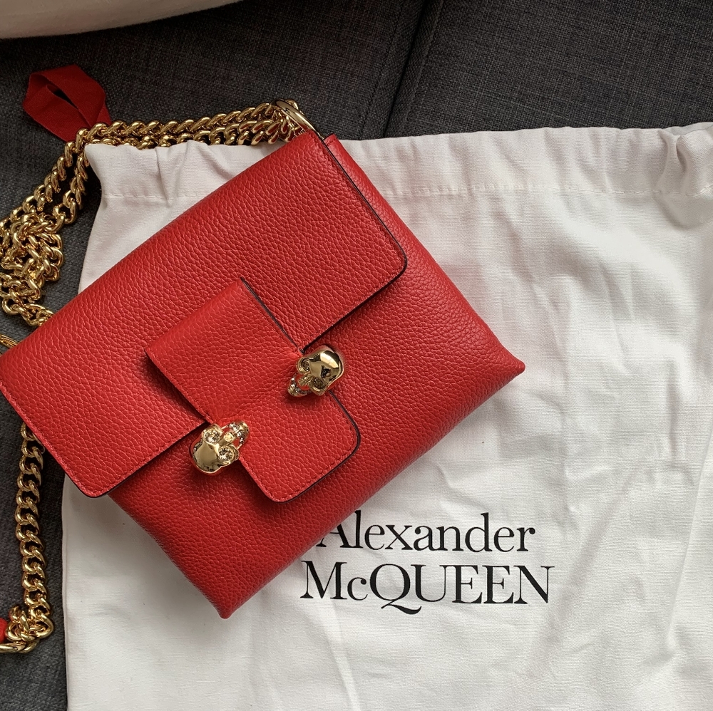 New 🤩 Alexander McQueen twin skull💀💀 crossbody